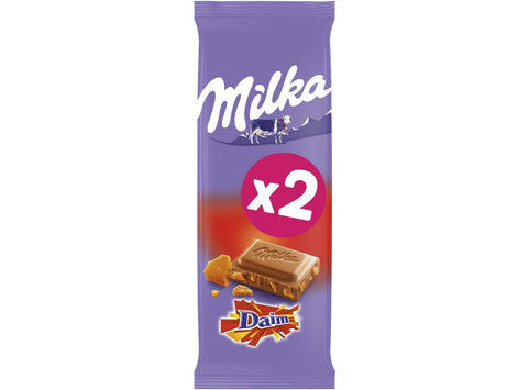 MILKA DAIM MILK CHOCOLATE CARAMEL 100G (#116067)