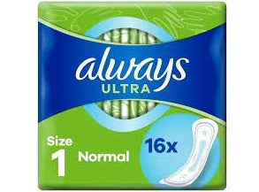 ULTRA NORMAL PADS WINGS-FREE 16PC (#127147)