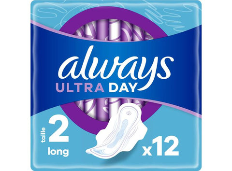 ULTRA LONG SANITARY PADS WINGS 12PC (#127148)