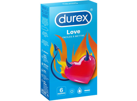 LOVE CONDOMS 6PC (#119406)