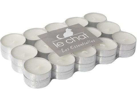 TEA LIGHT CANDLES ALUMINIUM 30PC (#127181)