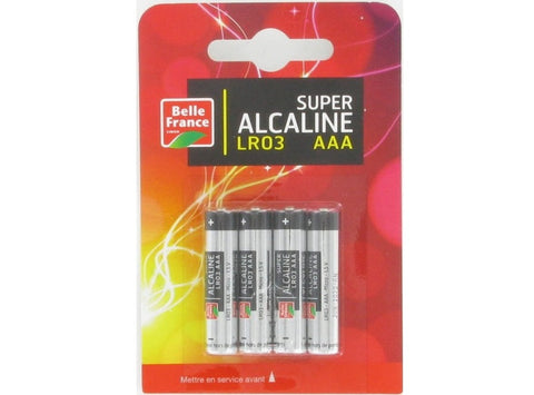 ALKALINE BATTERIES LR03 AAA 4PC (#127205)