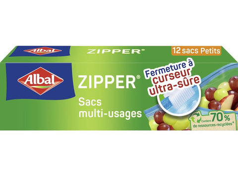 SMALL MULTI-PURPOSE ZIP LOCK BAGS 12PC (#127211)