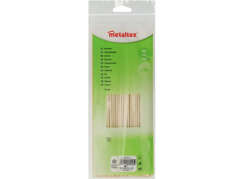 WOODEN SKEWERS 25CM (#127224)