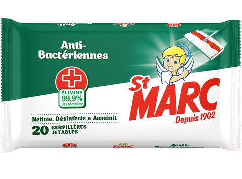 ANTI-BACTERIAL DISPOSABLE MOPS 20PC (#119499)