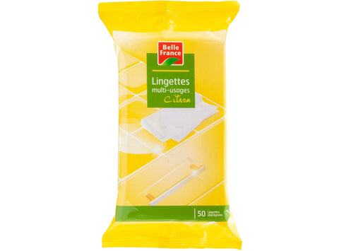 MULTI-PURPOSE LEMON WIPES 50PC (#119625)