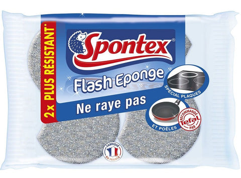 SPONTEX FLASH SPONGE 2PC (#127261)