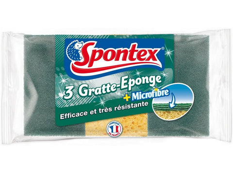 SCRUBBING SPONGES MICROFIBRE 3PC (#119481)