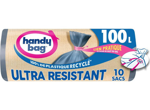 HEAVY DUTY DRAWSTRING BIN LINERS 100L 10PC (#127262)