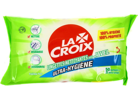 CLEANING WIPES WITH BLEACH 50PC (#119626)