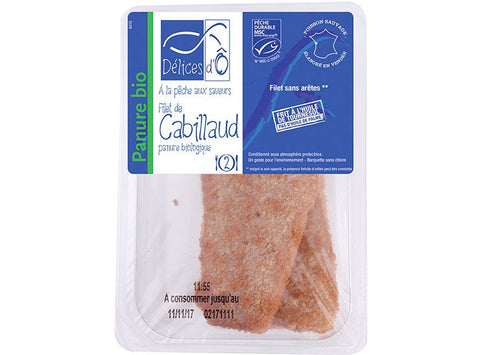 ORG BREADED MSC COD FILLET 100G (#125752)
