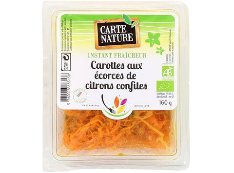 ORG GRATED CARROTS LEMON PEEL 150G (#125678)