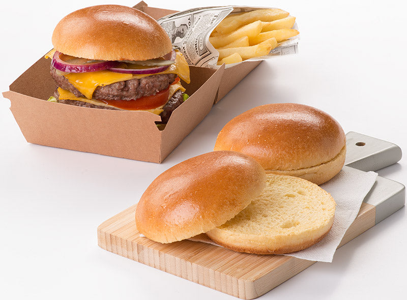 PLAIN BURGER BUNS 6PC X 65G (