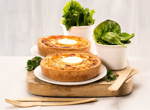 GOAT CHEESE TOMATO QUICHE (#127968)