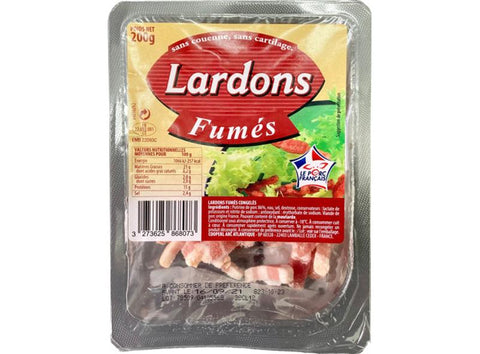 SMOKED BACON DICES NO RIND 200G (#125801)