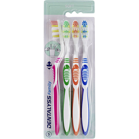 SOFT 4 SEASONS TOOTHBRUSHES 4PC (#119157)