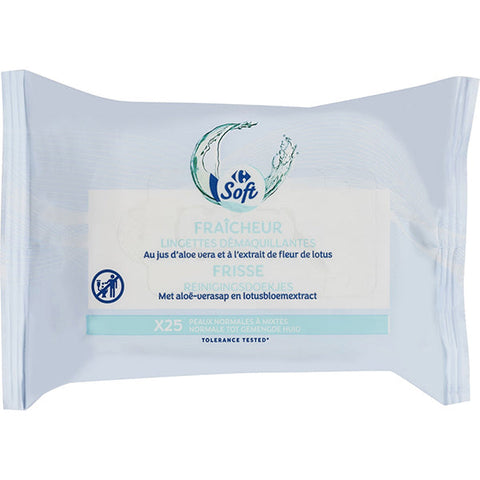 ALOE LOTUS MAKE-UP WIPES 25PC (#119225)
