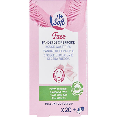 COLD WAX STRIPS FOR FACE 20PC (#119275)