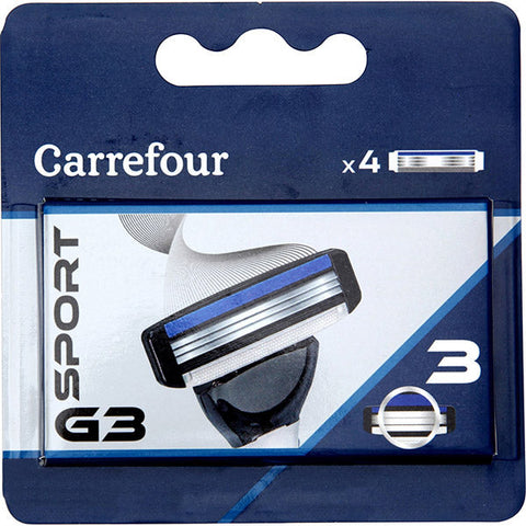 RAZOR BLADE REFILLS SPORT G3 4PC (#119287)