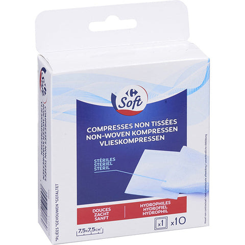 STERILE NON-WOVEN HYDROPHILIC SWABS 10PC (#119376)