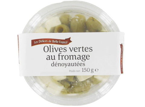 PITTED GREEN OLIVES 150G (#114955)