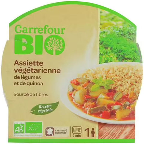 ORGANIC VEGETABLE QUINOA PLATE 350G (#117799)