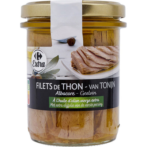 ALBACORE TUNA FILLETS OLIVE OIL 190G (#117126)