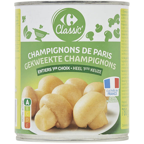 WHOLE WHITE MUSHROOMS 800G (#115717)
