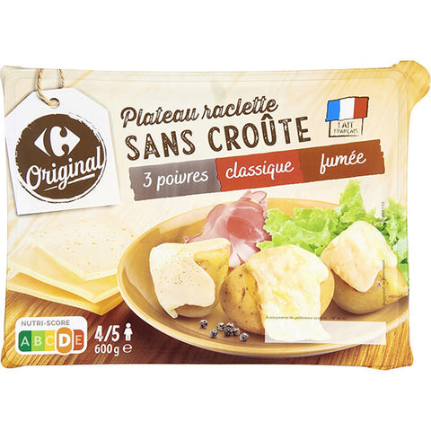 SLICED RACLETTE 3 PEPPERS SMOKED CHEESE 600G (#116224)