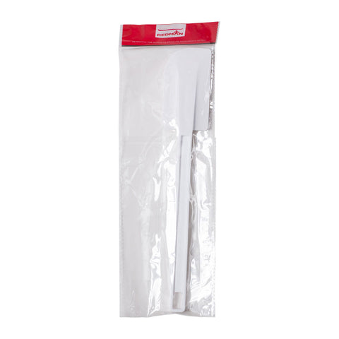 MEDIUM WHITE PLASTIC SPATULA 345MM (#2493)