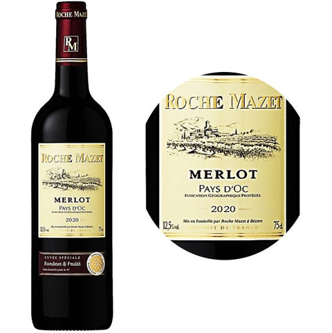 MERLOT PAYS D OC RED WINE 75CL (#123380)
