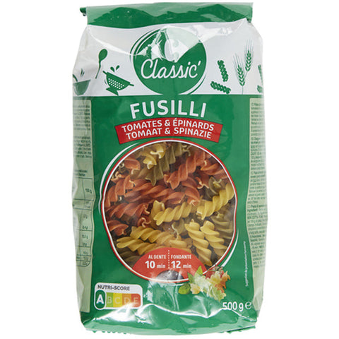 TRICOLOUR FUSILLI PASTA 500G (#117690)