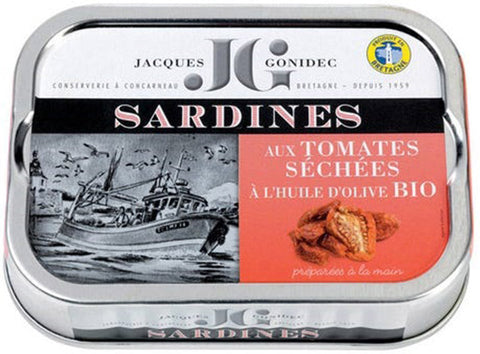 ORGANIC SARDINES WITH DRIED TOMATOES 115G (#122540)