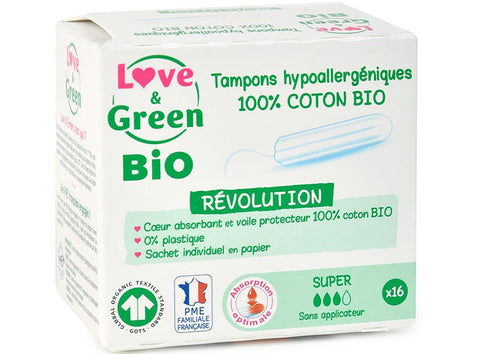 ORGANIC SUPER TAMPON DIGITAL 16PC (#124782)
