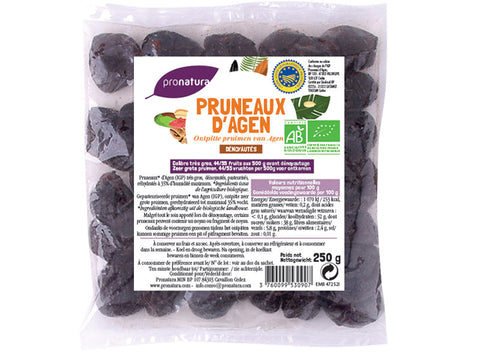 ORGANIC PITTED AGEN PRUNES PGI 250G (#123238)