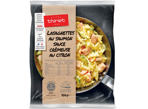 LASAGNETTE PASTAS W SALMON LEMON CREAM SAUCE 900G 3 PORTIONS (#113303)