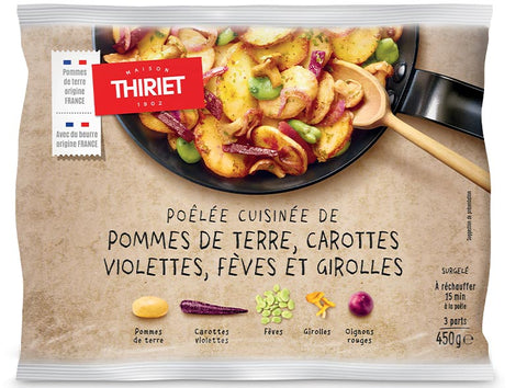 PAN-FRIED POTATOES PURPLE CARROTS BEANS CHANTERELLES 450G (#113318)