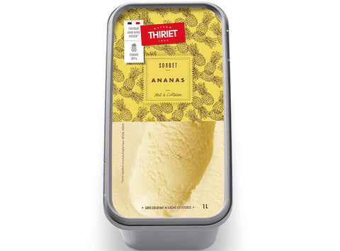 ICE CREAM TUB PINEAPPLE SORBET 1L (#120657)