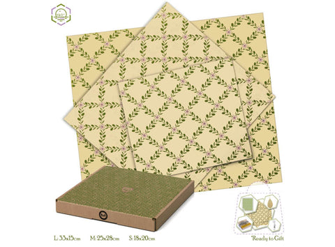 3 BEESWAX FOOD WRAPS SET C (#125784)