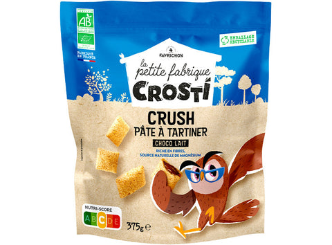 ORGANIC CRUSH MILK CHOCOLATE SPREAD 375G (#122216)
