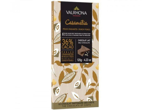 CARAMELIA 36% MILK CHOC BAR CRISP 120G (#124878)