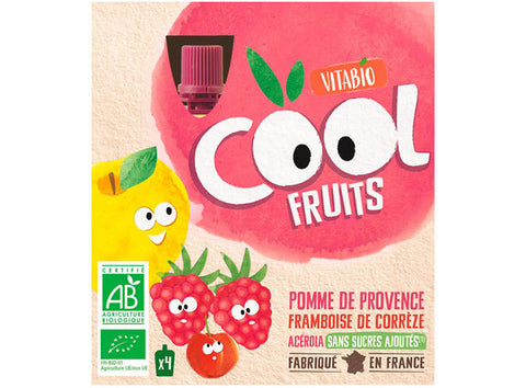 ORGANIC COOL FRUIT APPLE RASPBERRY PUREE 90G (#126663)