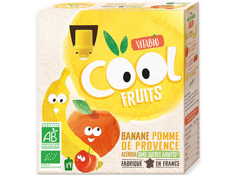 ORGANIC COOL FRUIT BANANA APPLE PUREE 90G (#126659)