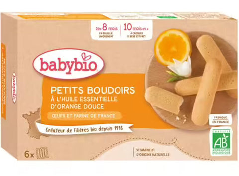 ORGANIC ORANGE BABY BOUDOIR BISCUITS 120G (#125669)