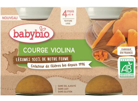 ORGANIC VIOLINA SQUASH BABY FOOD 130G (#125579)