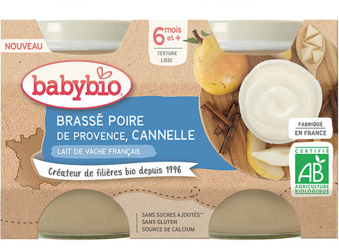 ORGANIC PEAR CINNAMON COW MILK YOGURT 130G (#126711)