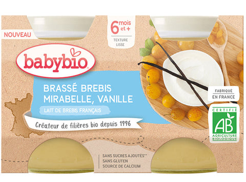 ORGANIC MIRABELLE VANILLA SHEEP YOGURT 130G (#126696)