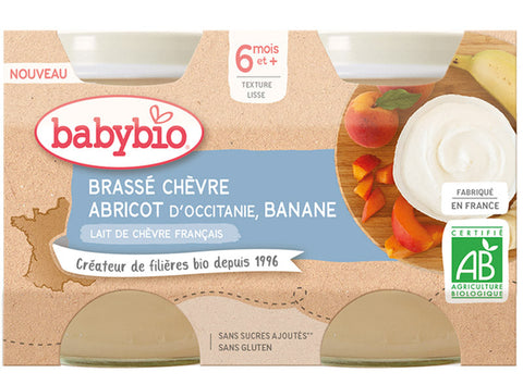 ORGANIC APRICOT BANANA GOAT YOGURT 130G (#126710)