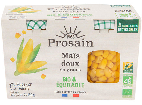 ORGANIC SWEET CORN 190G (#125726)