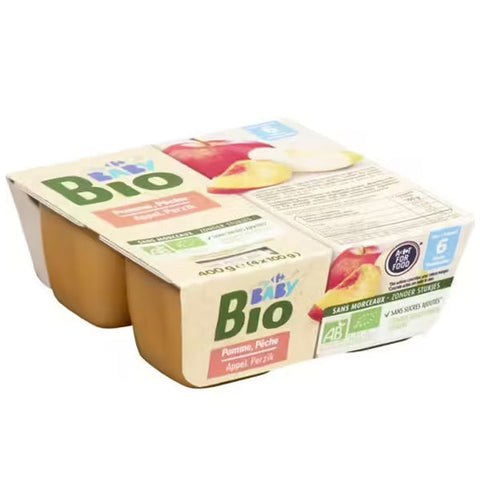 ORG APPLE PEACH COMPOTE 100G (#118328)